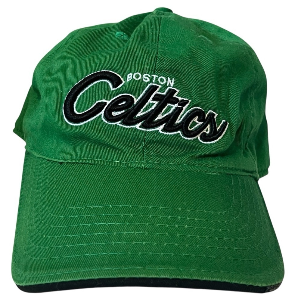 Boston Celtics Green & Black Adjustable Cotton Basketball Cap by NBA Elevation
